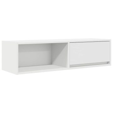 Dulap TV alb 100x31x25,5 cm lemn prelucrat - Img 2
