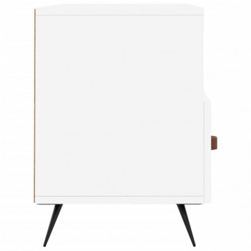 Dulap TV, alb, 102x36x50 cm, lemn prelucrat - Img 6