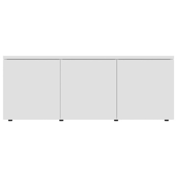 Dulap TV, alb, 80x34x30 cm, lemn prelucrat - Img 5