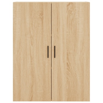 Dulap TV montat pe perete, stejar sonoma, 69,5x34x90 cm - Img 6