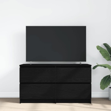 Dulap TV, negru, 100x35x54 cm, lemn prelucrat - Img 3