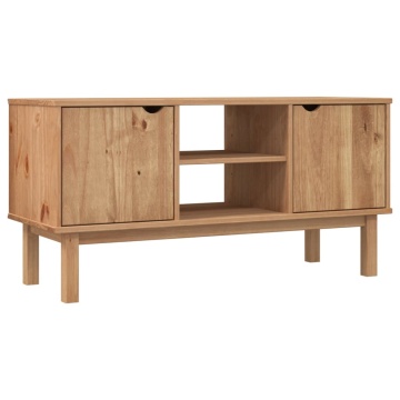 Dulap TV OTTA, 113,5x43x57 cm, lemn masiv de pin - Img 2