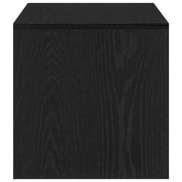 Dulap TV Stejar Negru 100x40x40 cm Lemn prelucrat - Img 5