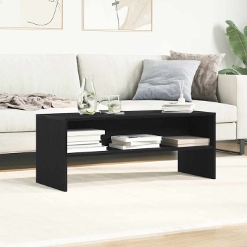 Dulap TV Stejar Negru 100x40x40 cm Lemn prelucrat - Img 3