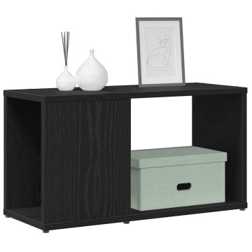 Dulap TV Stejar Negru 60x24x32 cm Lemn prelucrat - Img 4