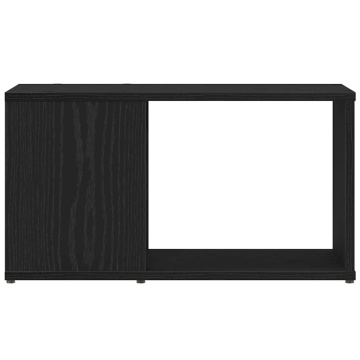 Dulap TV Stejar Negru 60x24x32 cm Lemn prelucrat - Img 8