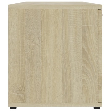 Dulap TV, stejar Sonoma, 120 x 34 x 37 cm, lemn prelucrat - Img 7