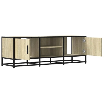 Dulap TV, stejar sonoma, 120x35x41 cm, lemn prelucrat și metal - Img 6
