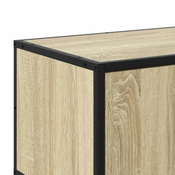 Dulap TV, stejar sonoma, 160x35x41 cm, lemn prelucrat și metal - Img 7