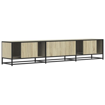Dulap TV, stejar sonoma, 210x35x41 cm, lemn prelucrat - Img 5