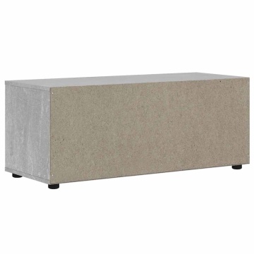 Dulap TV VISNES Beton Gri 100x40x38 cm Lemn prelucrat - Img 7