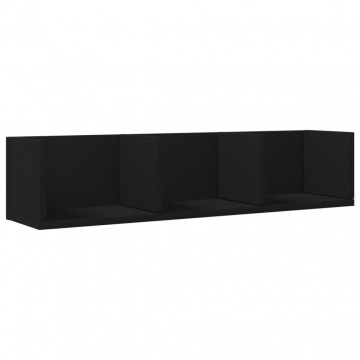 Dulapuri de perete, 2 buc., Negru, 75x18x16,5 cm, lemn compozit - Img 5