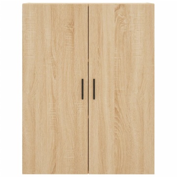 Dulapuri montate pe perete, 2 buc, stejar sonoma, 69,5x34x90 cm - Img 5