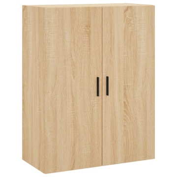 Dulapuri montate pe perete, 2 buc, stejar sonoma, 69,5x34x90 cm - Img 8