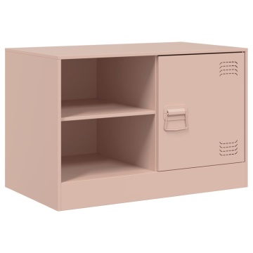 Dulapuri TV 2 buc Roz 67x39x44 cm Otel - Img 5