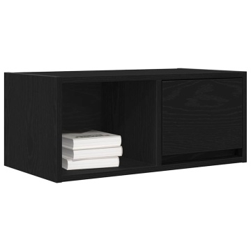 Dulapuri TV 2 buc stejar negru 60x31x25,5 cm lemn prelucrat - Img 4