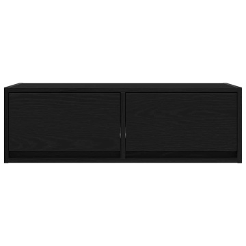 Dulapuri TV 2 buc Stejar negru 80x31x25,5 cm Lemn prelucrat - Img 6