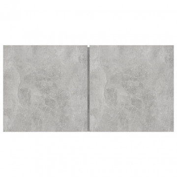 Dulapuri TV suspendate, 3 buc., gri beton, 60x30x30 cm - Img 8