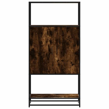 Dulapuru stejar afumat 68x35x139 cm lemn și metal prelucrat - Img 4