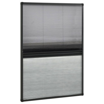 Ecran insecte pentru ferestre, cu umbrar, 80x120 cm, aluminiu - Img 3