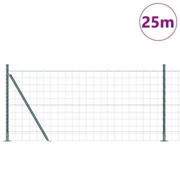 Euro Fence Set de 2 Verde Oțel, acoperire PVC 25 x 1.0 m - Img 3