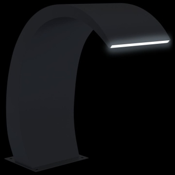Fântână de piscină cu LED, 22x60x70 cm, oțel inoxidabil 304 - Img 5