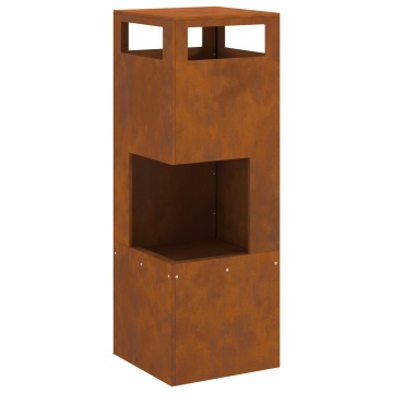 Focar Pătrat 35x35x100 cm Oțel Răsărit - Img 2