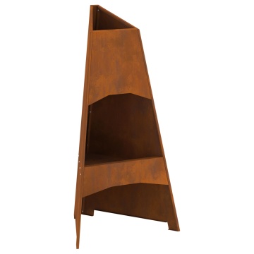 Focar Pyramid 50x45x95 cm Oțel rezistent la intemperii - Img 2