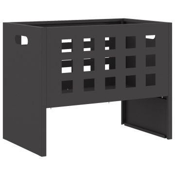 Focar rectangular Negru 50x30x40 cm Oțel - Img 2
