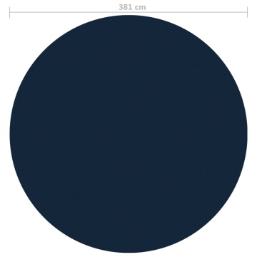Folie solară plutitoare piscină, negru/albastru, 381 cm, PE - Img 5