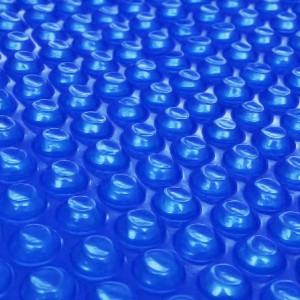 Folie solară plutitoare piscină, rotundă, PE, 250 cm, albastru
