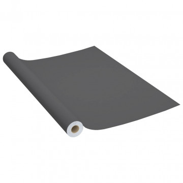 Folii de mobilier autoadezive, 2 buc., gri, 500 x 90 cm, PVC - Img 3