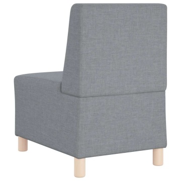Fotoliu canapea, gri deschis, 55 cm, material textil - Img 5