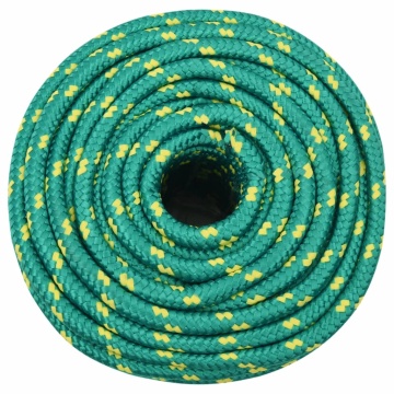 Frânghie de barcă, verde, 12 mm, 100 m, polipropilenă - Img 3