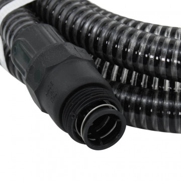 Furtun de aspirare cu racorduri din PVC, negru, 4 m, 22 mm - Img 4