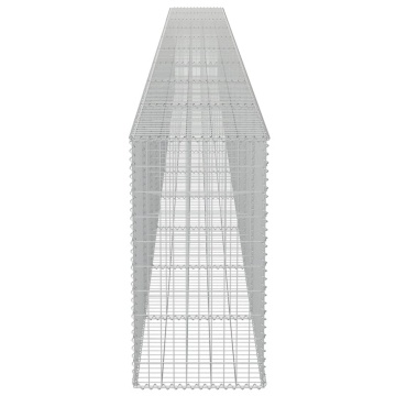 Gabion perete cu capace, 900 x 50 x 100 cm, oțel galvanizat - Img 6