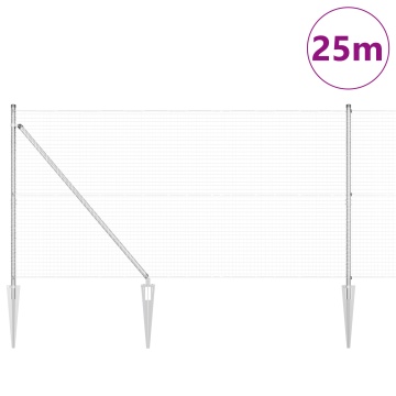 Gard cu Sârmă Sudată cu 13 Posturi Spike 1.2x25 m din Oțel Galvanizat - Img 3