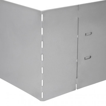 Gard de gazon, 20 buc., 100 x 20 cm, oțel galvanizat - Img 8