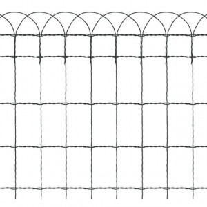 Gard delimitare grădină fier vopsit electrostatic 25 x 0,65 m - Img 5