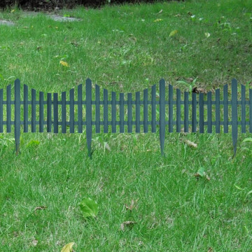 Gard despărțitor de peluză, 17 buc., verde, 10 m - Img 7