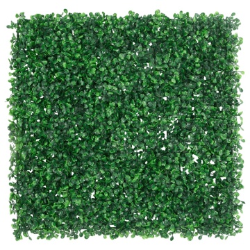 Gard din frunze de arbust artificiale, 24 buc., verde, 50x50 cm - Img 2
