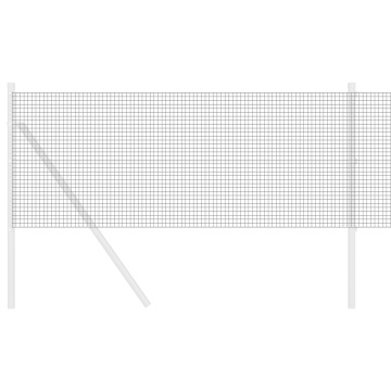 Gard din sârmă sudată, gri 0.8 x 25 m, oțel - Img 3