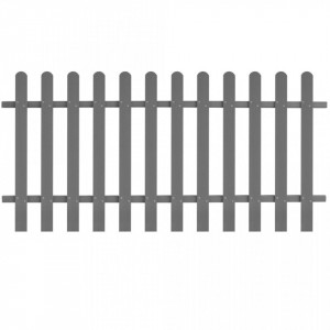 Gard din șipci, 200 x 100 cm, WPC - Img 1