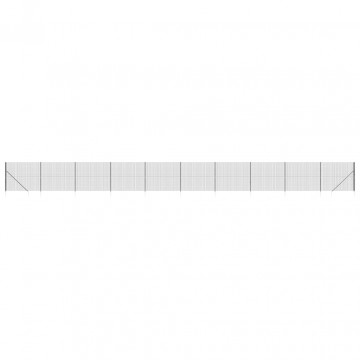 Gard plasă de sârmă cu țăruși de fixare, antracit, 1,6x25 m - Img 2