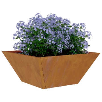 Ghivece metalice Oțel rezistent la vreme 35 x 35 x 15 cm - Img 3