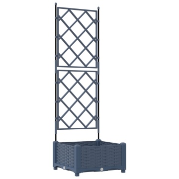 Ghiveci de grădină cu Spalier Gri 40x40x125.5 cm - Img 2