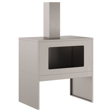 Grătar de foc cu coș 60x40x96 cm din oțel rezistent la intemperii - Img 4
