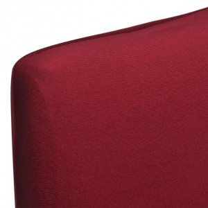 Husă elastică pentru scaun, culoare bordeaux, set 6 bucăți - Img 7
