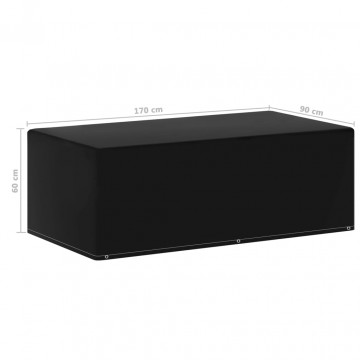 Husă mobilier grădină pentru grătar gaz 6 ocheți 170x90x60 cm - Img 5