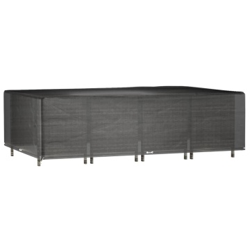Husă pentru mobilier grădină, 16 ocheți, 325x205x90 cm, pătrat - Img 2